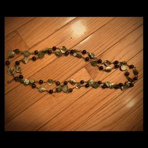 Green gem necklace